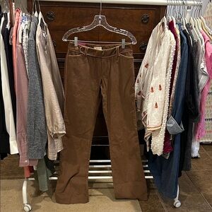 Penguin Fine Cord Bootcut Brown Pants Women's Size 2 Long